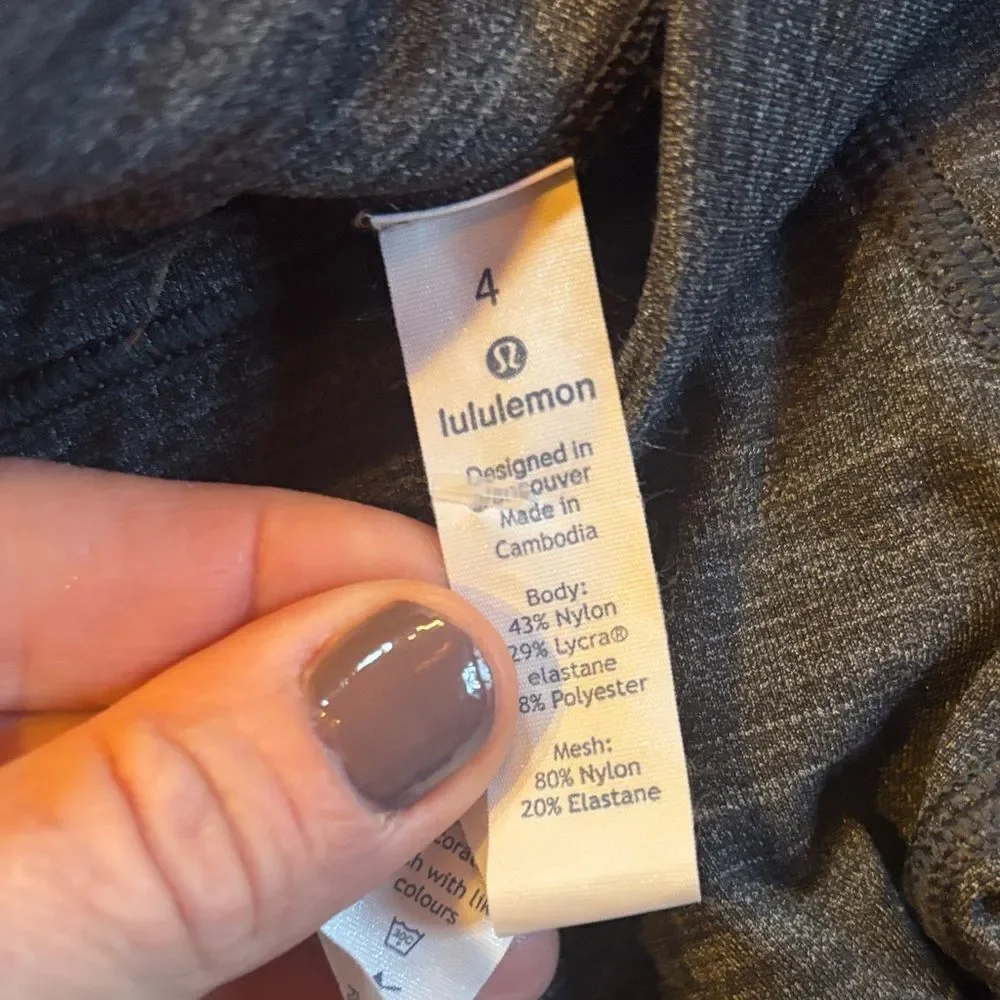 Lululemon Athletica Charcoal Leggings